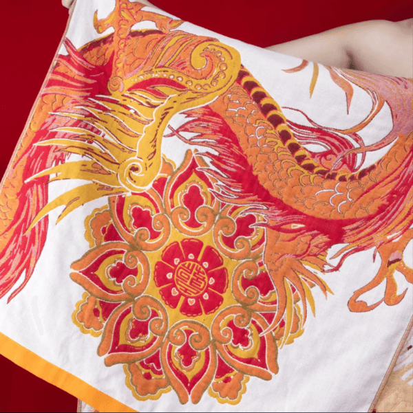Dragon Embroidery Bath Towel